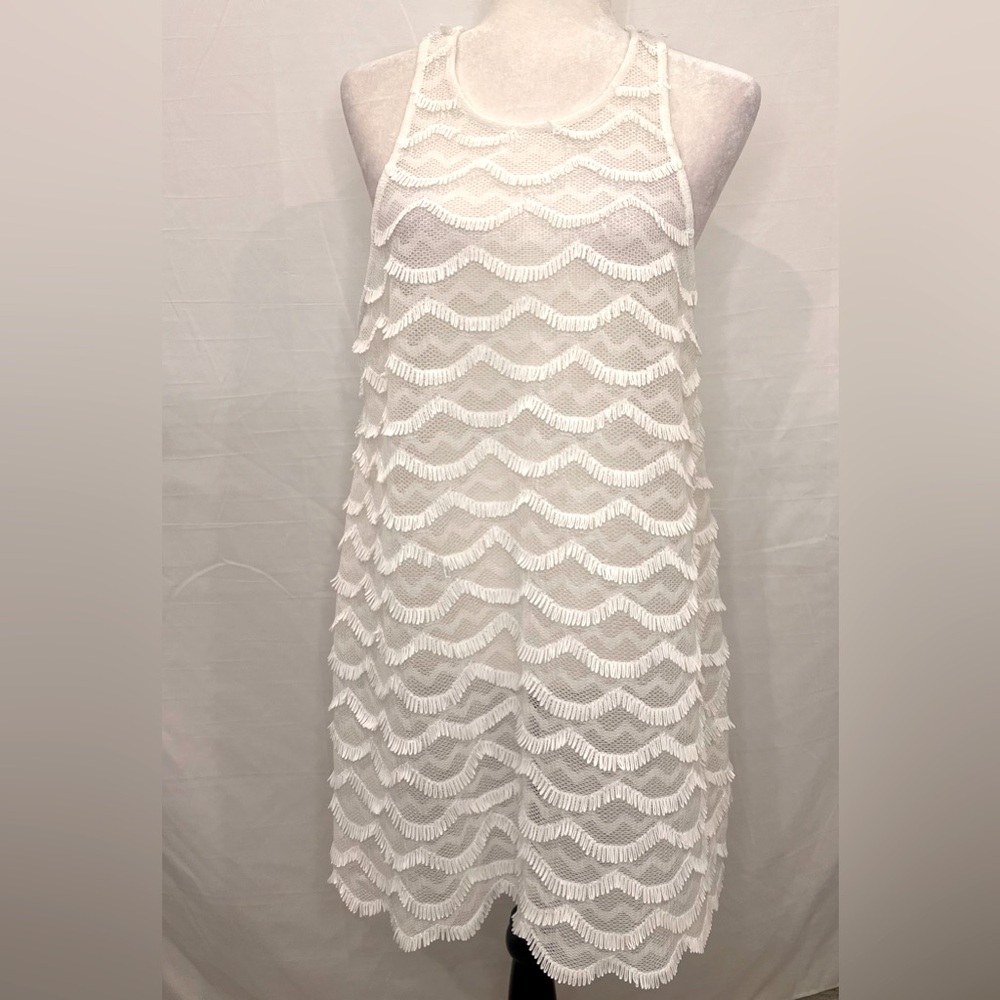 WILD FOX White Lace Sleeveless Dress